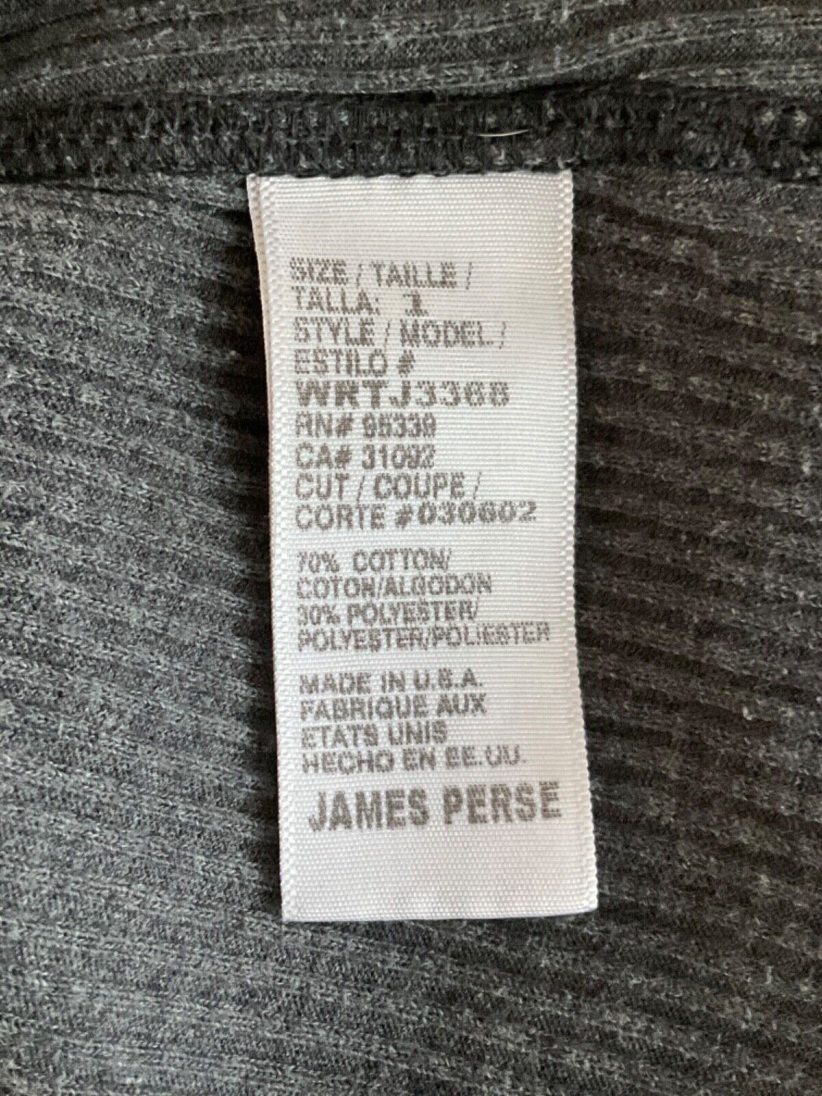 James Perse grey ribbed Cotton blend Estilo Vest … - image 3