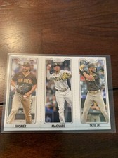 2022 Topps Opening Day Eric Hosmer Manny Machado Fernando Tatis Jr. Triple Play 