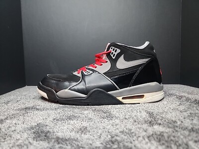 Nike Air Flight 89 Black Cement Size 11~ 2014 Black Gray Red Fast