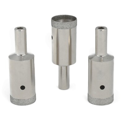 3Pcs 16-38mm Lapidary Diamond Hole Saw Super-Thin Rim Drill Bits Tools for Stone