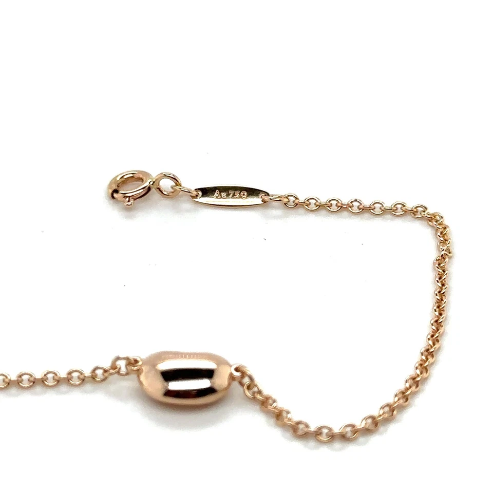 Tiffany & Co. 18K Rose Gold Elsa Peretti Bean Bracelet 7inch - Image 4 of 4