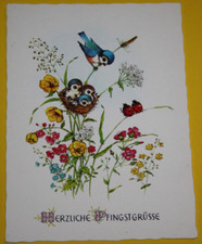 AK. Ansichtskarte. Herzliche Pfingstgrüsse. ...