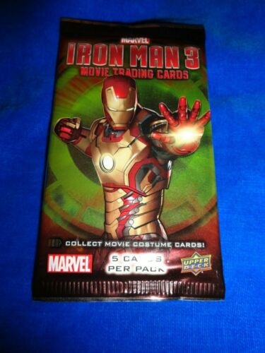2013 Upper Deck Marvel Iron Man 3 Movie Trading Cards Pack - Picture 1 of 2