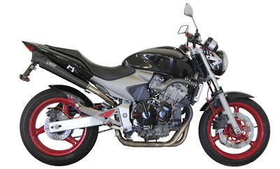 MIVV AUSPUFF X-CONE EDELSTAHL SCHWARZ ZUGELASSEN FÜR HONDA HORNET 600 03-06