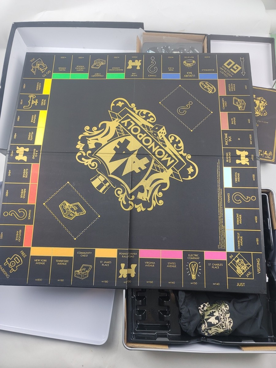 Monopoly 64 Piece (Missing 1 Tokon) Signature Token Edition Board