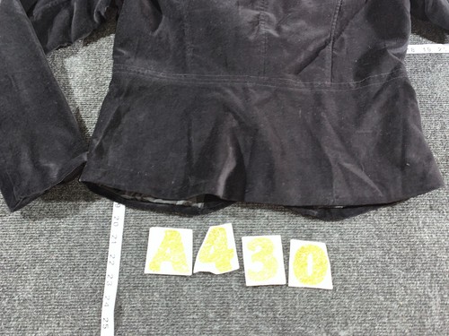 GAP VELVET VELOUR LINED BLAZER JACKET BLACK SIZE 10 ONE BUTTON MEAN GIRLS - Picture 8 of 8
