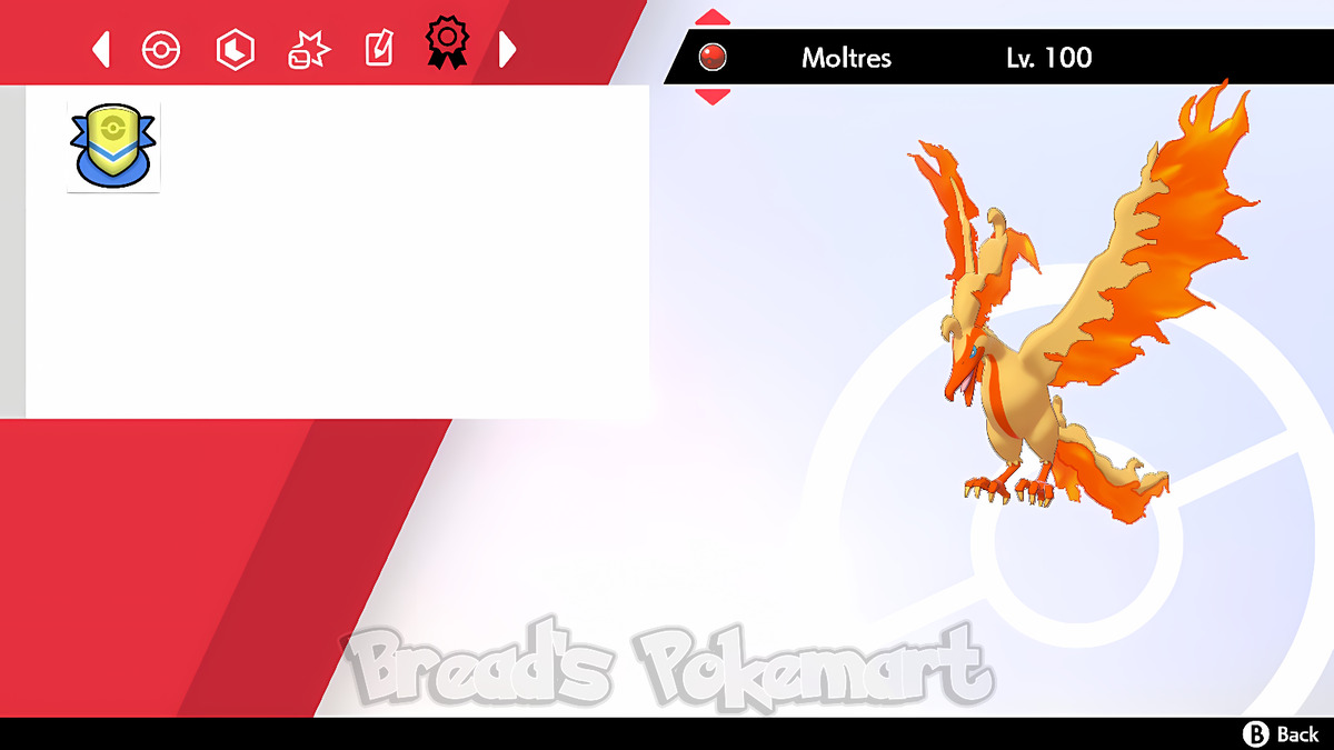 Galar MOLTRES ✨ SHINY 6IV ✨ Pokemon SWORD and SHIELD Galarian Bird Event  +EVs