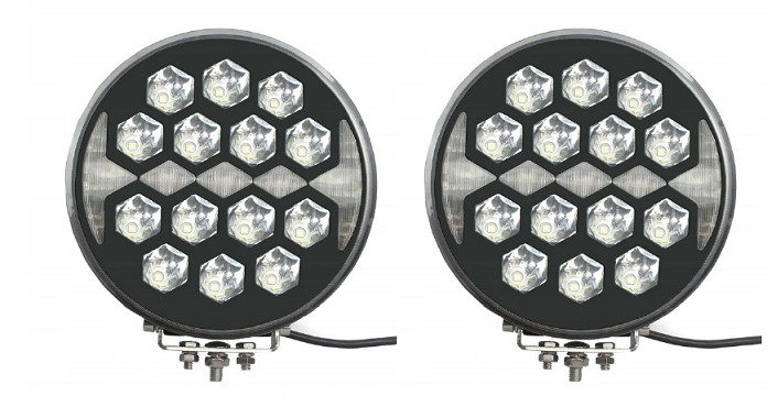 Feux de route et position LED 23LED projecteur auxiliaire camion engin de chantier bateau 24V