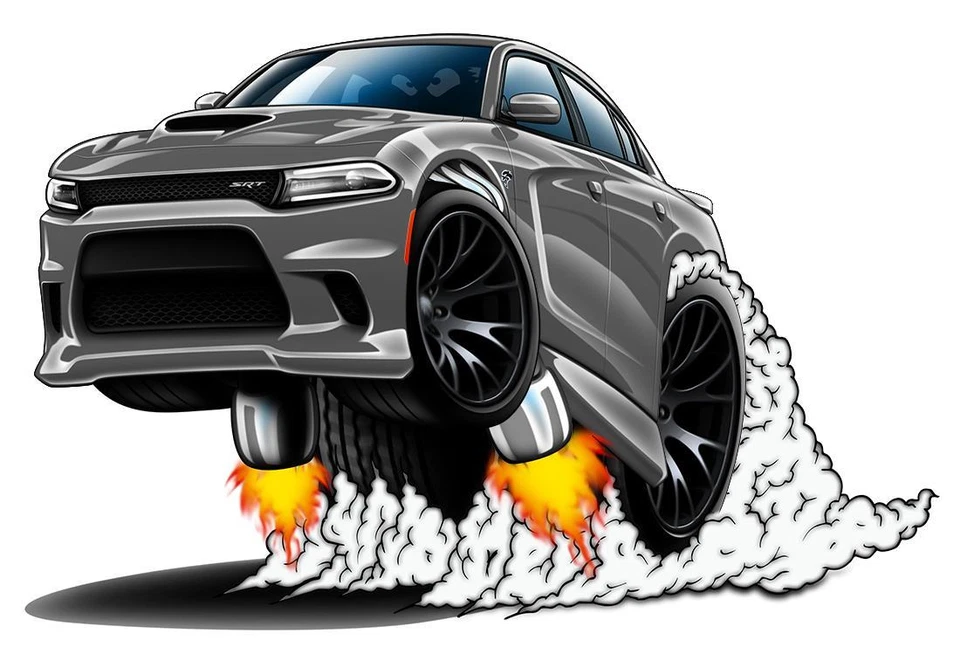 2016-20 Charger SRT Hellcat WILD RIDES Car-toon Parking Sign NEW FREE SHIPPING - Image 4 of 4