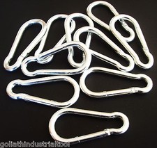 10 GOLIATH INDUSTRIAL SNAP HOOK CARABINERS 1/2" 1200lb STRENGTH SH12 TOW CHAIN