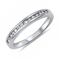 Women's .925 Sterling Silver Anniversary Wedding Engagement Ring Band Size 5-10