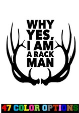 Vinyl Decal Truck Car Sticker Laptop - Hunting Fishing Deer Size Matters