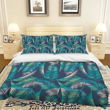 3D Green Leaf Pattern Quilt Cover Set Duvet Cover Bedding Pillowcases