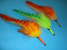FLY FISHING FLIES - Asst. TIGER BARRED TARPON BUNNY FLY size 3/0 (3 pcs.)