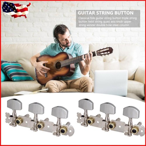 2pcs Classical Guitar Tuning Pegs Machine Head Tuners Folk Guitar Accessories
