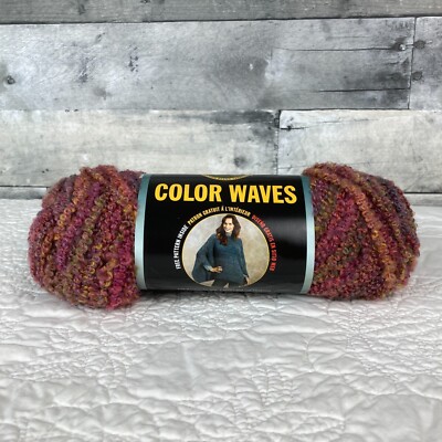 Lion Brand Color Waves ''Mai Tai'' Yarn - Discontinued & Hard to Find! -- 1 Skein