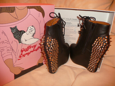 Jeffrey Campbell Damsel Spike Wedge Booties Plateau Schuhe Größe 41