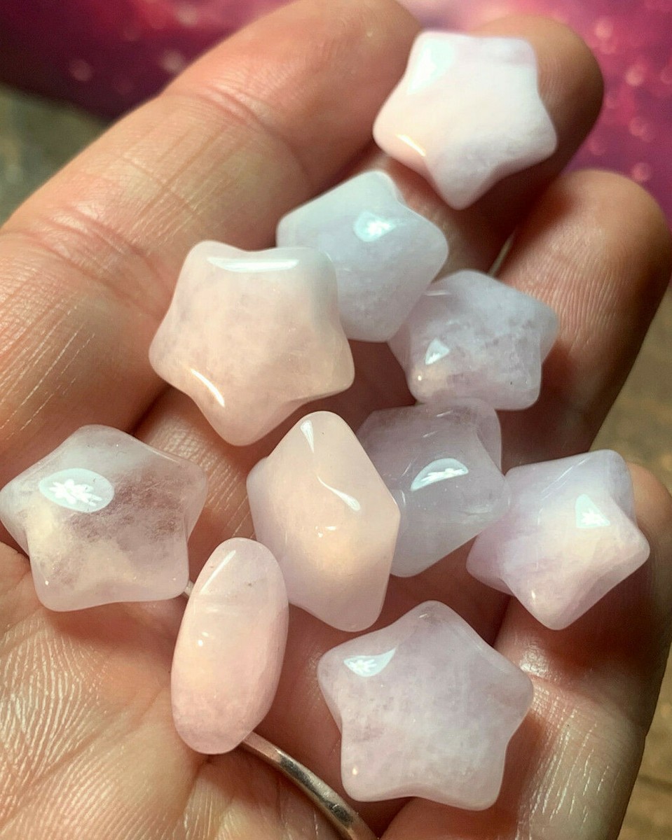 RARE CUTE SMALL MORGANITE POLISHED CRYSTAL STAR (1) PIECE