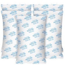 Silica Gel Packs 5 X 600g Large Moisture Absorber Dehumidifier Desiccant Reusabl