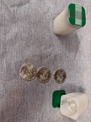 Tube of 20 American Eagle 2015 1 oz .999 Silver Bullion Coins, Bought Uncirc