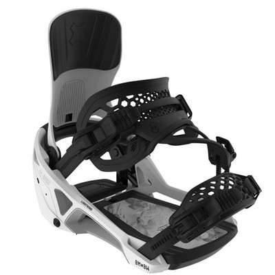 Men's BENT METAL Lightning Supermatic Snowboard Bindings WHITE