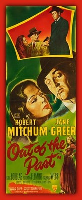 ROBERT MITCHUM - Out of the Past - Movie Poster Image - BIG MAGNET 2.5 x 5.5 in
