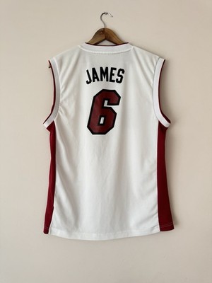 James #6 Miami Heat 2014 Basketball Jersey NBA Shirt Kit Size