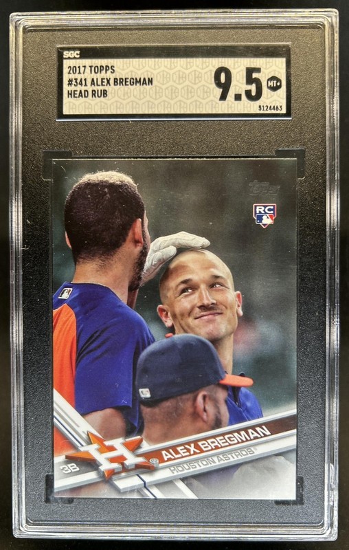 2017 Topps Update Alex Bregman Variations RC SP Rookie #341 Astros SGC 9.5