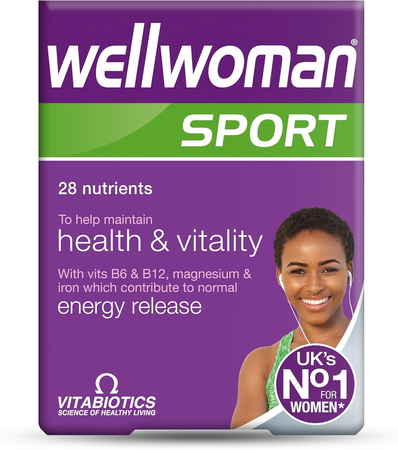 Vitabiotics Sport Multivitamin and Supplements Tablets for Women, Wellwoman