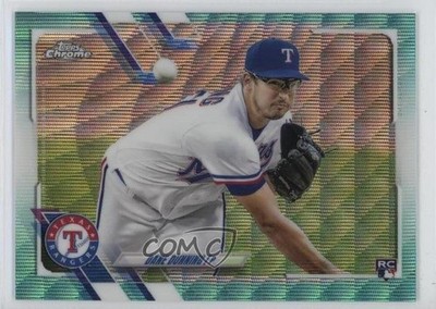 2021 Topps Chrome Aqua Wave Refractor 157/199 Dane Dunning #187 Rookie RC sy5