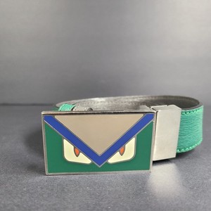 Fendi Monster Red Leather Belt 1.3in Large Fendi Monster Belt | eBay main image 2