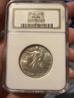 Old NGC Slab ANA Sticker 1945 50c Silver Walking Liberty Half Dollar NGC Ms66 — photo 1