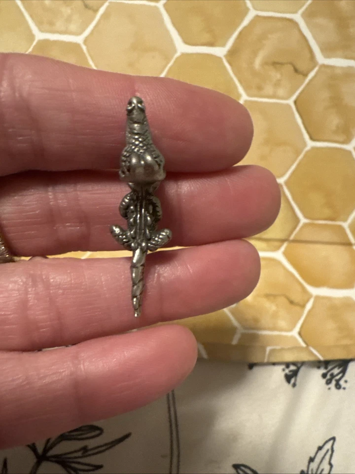 Unique Alligator Earrings Made Of Pewter - Изображение 4 из 4