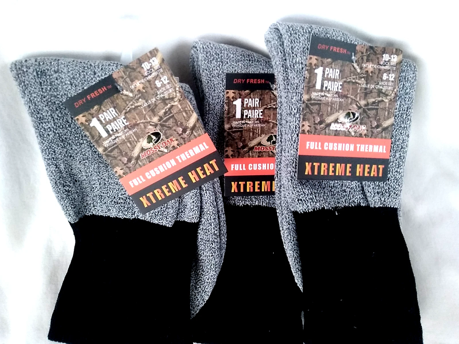 THERMAL BOOT SOCKS WINTER WEAR 3 LOT PAIRS SIZE 6-12 New