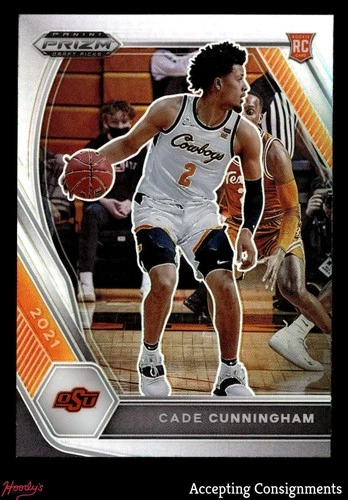 2021-22 Panini Prizm Draft Picks Silver #1 Cade Cunningham ROOKIE RC PISTONS