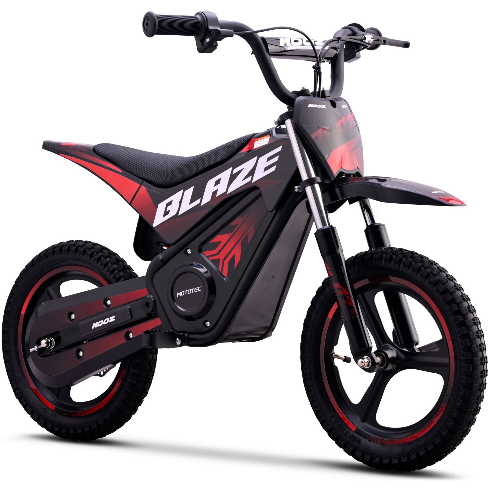 MotoTec Blaze 36V 350W Electric Dirt Bike Kids Beginner Lithium 15 MPH Red