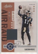 2019 Panini Absolute Air Raid Materials /199 Carson Wentz #AR-9 fl4