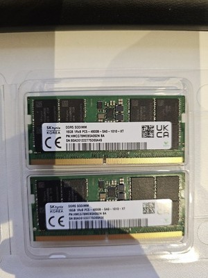 sk hynix ddr5 sodimm 32GB (2x 16gb) 1Rx PC5 4800B