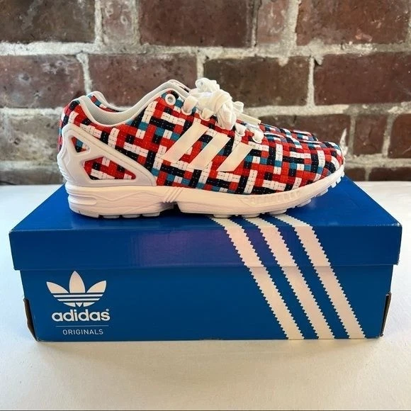adidas ZX Flux Woven White for Sale | Authenticity Guaranteed | eBay
