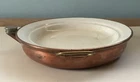 Antique Victorian Water Fill Warming ceramic Plate Copper Back JM  British made