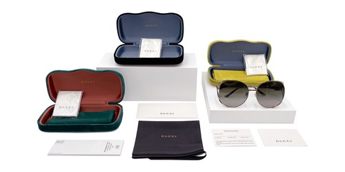 Gafas de sol Gucci GG1545S para mujer negras 53 mm nuevas 100 % auténticas - Imagen 7 de 10