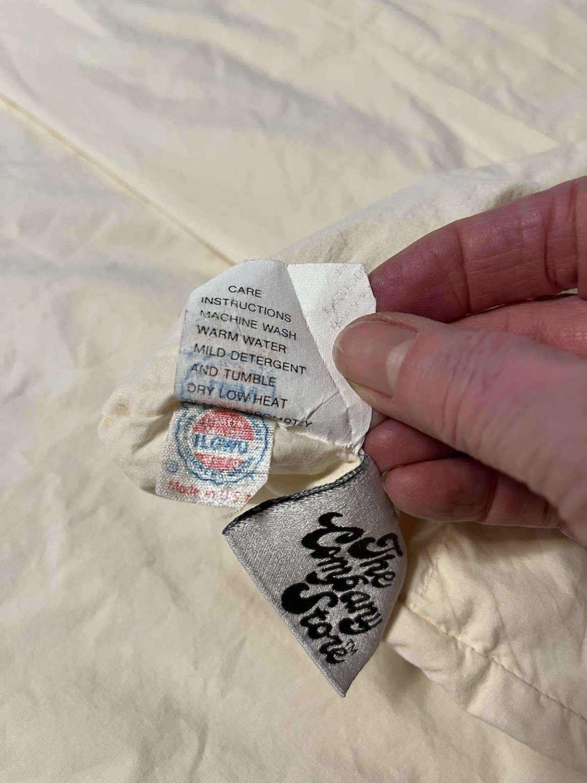 The Company Store Full/Queen 84x82 Duvet Cover 100% Cotton Style 315