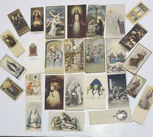 • Lot Of 27 Vintage Holy Cards from 1930’s 1940’s