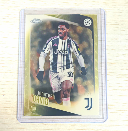 Topps Chrome UCC 2025-26 Jonathan David Juventus #17 Superfractor 1/1