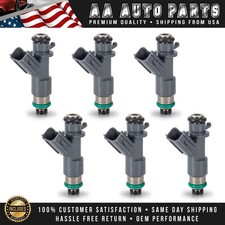 Set of 6 Fuel Injectors for 2008-2020 Acura Honda 3.5L 3.7L V6 FJ982 16450R70A01