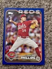 2024 Topps Series 2 Connor Phillips #670 Royal Blue (RC) Cincinnati REDS Rookie