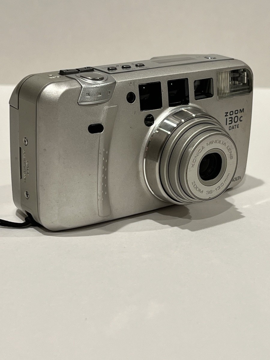 ⌘完動品！ 電池付き、作例あり！ MINOLTA ZOOM 130C⌘ Konica Minolta Zoom 130C Date 35mm Point & Shoot Film Camera