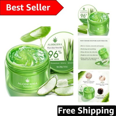 12-Hour Fresh Aloe Vera Gel - Soothing Moisturizer for Face and Body, 7.04oz