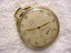 Vintage GOLD FD large antique Art Deco ELGIN  pocket watch
