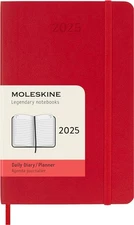 12 Month 2025 Daily Planner, Soft Cover, Pocket (3.5" x 5.5"), Scarlet Red, 4...